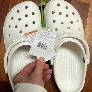 Brand New All White Crocs